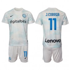 Inter Milan Joaquin Correa #11 Bortaställ Barn 2022-23 Korta ärmar (+ Korta byxor)